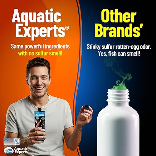 Miniatura 6 de Aquatic Experts PondFirst - Acondicionador de agua para estanques de peces, diclorador instantáneo concentrado para estanques de peces, hace que el