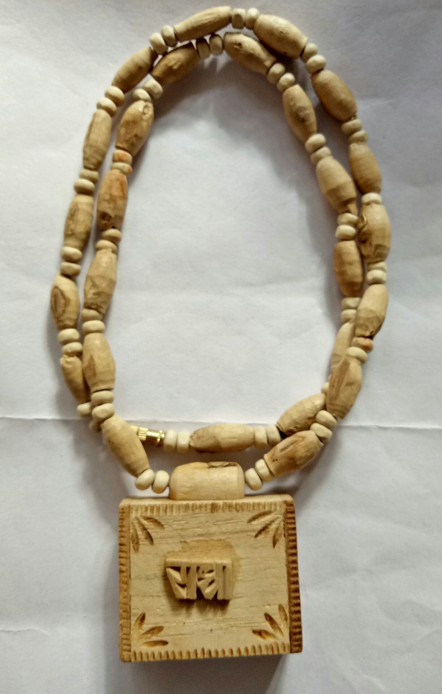 Tulsi Wood Tulsi Kanthi With Radha Pendal (24 inch, Brown)