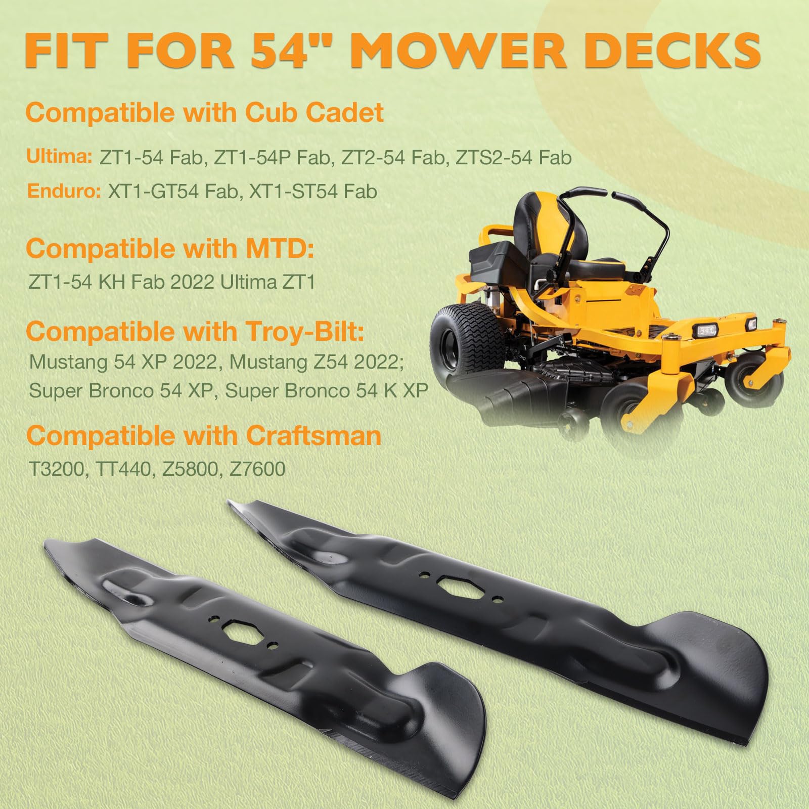 Amazon.com : Mower Blades 3PCS 742P05086 Compatible with 54