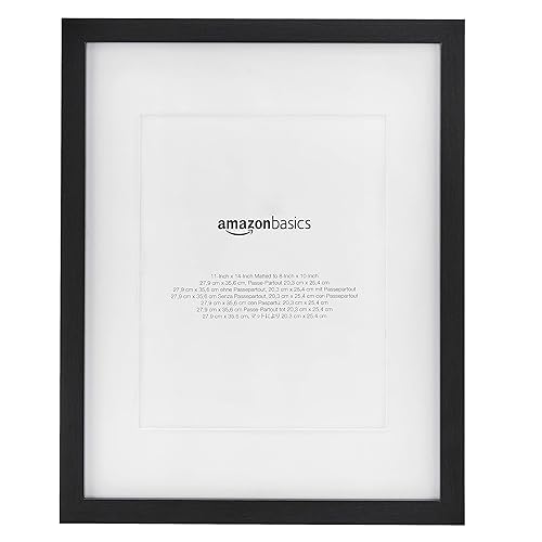 Miniatura 9 de Tienda Basics Marco de fotos de 8 x 10 pulgadas o 5 x 7 pulgadas con paspartú negro, paquete de 2