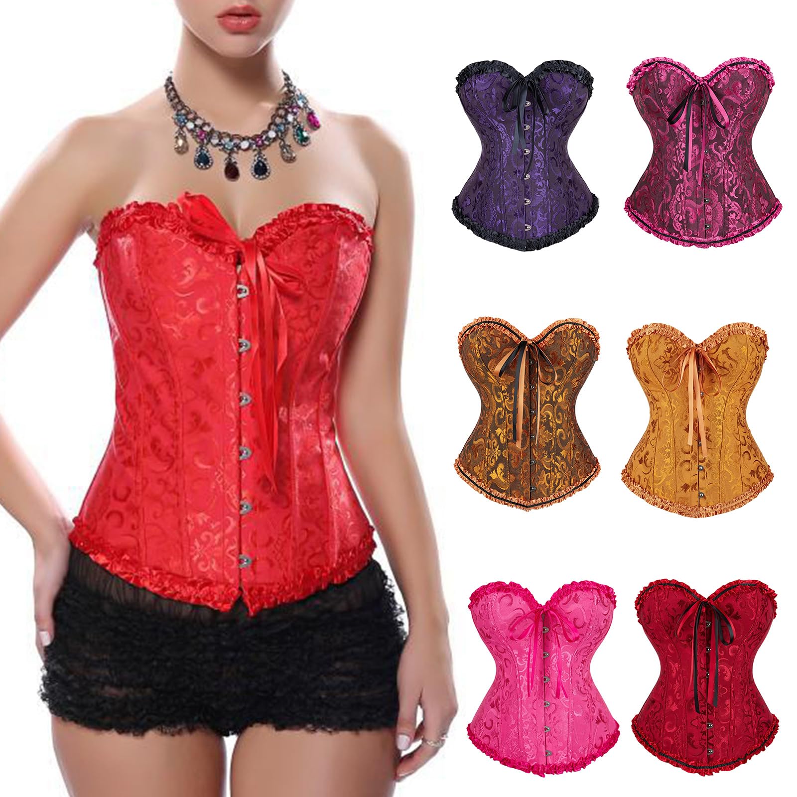 Elegante corpiño moldeador de grogrén para mujer, bustier sensual, ropa moldeadora cómoda para mujer, ropa de club, tops para mujer, tops de encaje