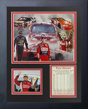 Legends Never Die "Tony Stewart Framed Photo Collage, 11 x 14-Inch, 12913U