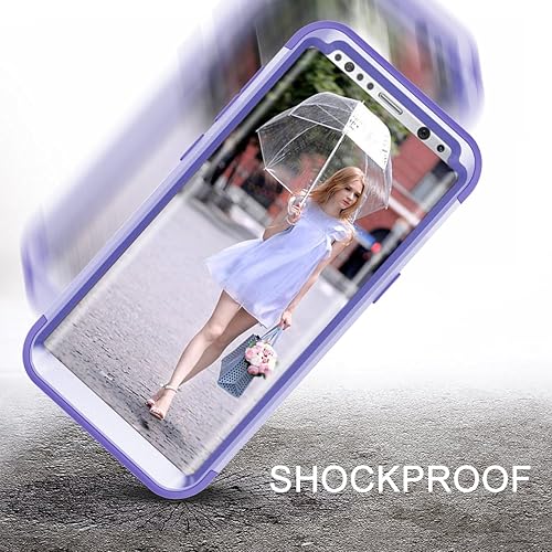 Miniatura 7 de Funda de teléfono para Samsung Galaxy S8, cubierta dura, a prueba de golpes, de silicona suave, híbrida, defensora de tres capas, resistente,