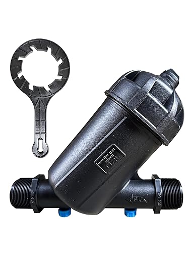 UPLYKKE Filtro Y para Riego, Filtro de Disco - 88 GPM, 120 Mallas, Rosca Macho NPT, 1-12"