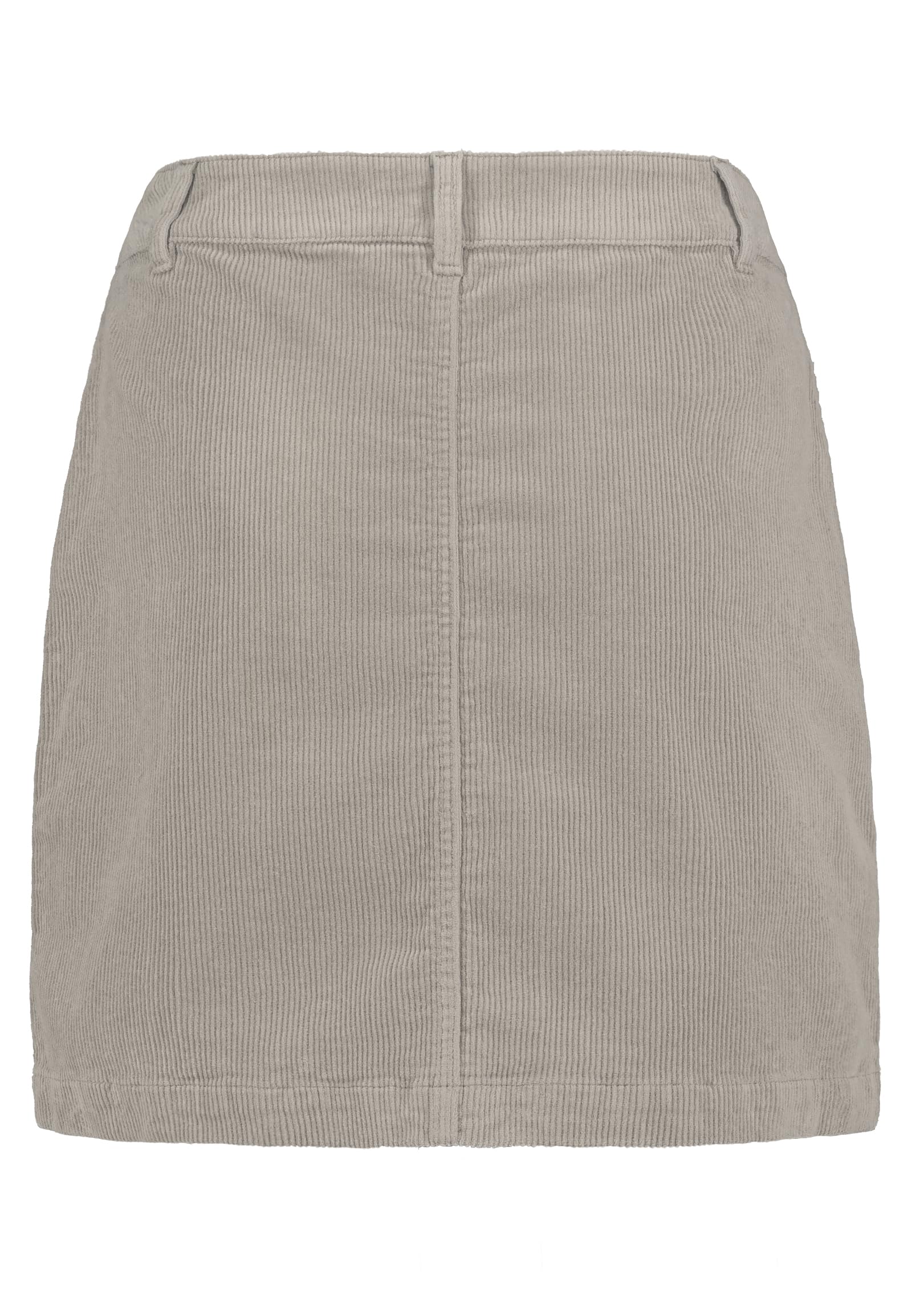 Eight2nine Damen Cordrock – Modischer Rock aus Cord mit Knopfleiste und Fronttaschen, Bequemer Klassiker Light-beige M