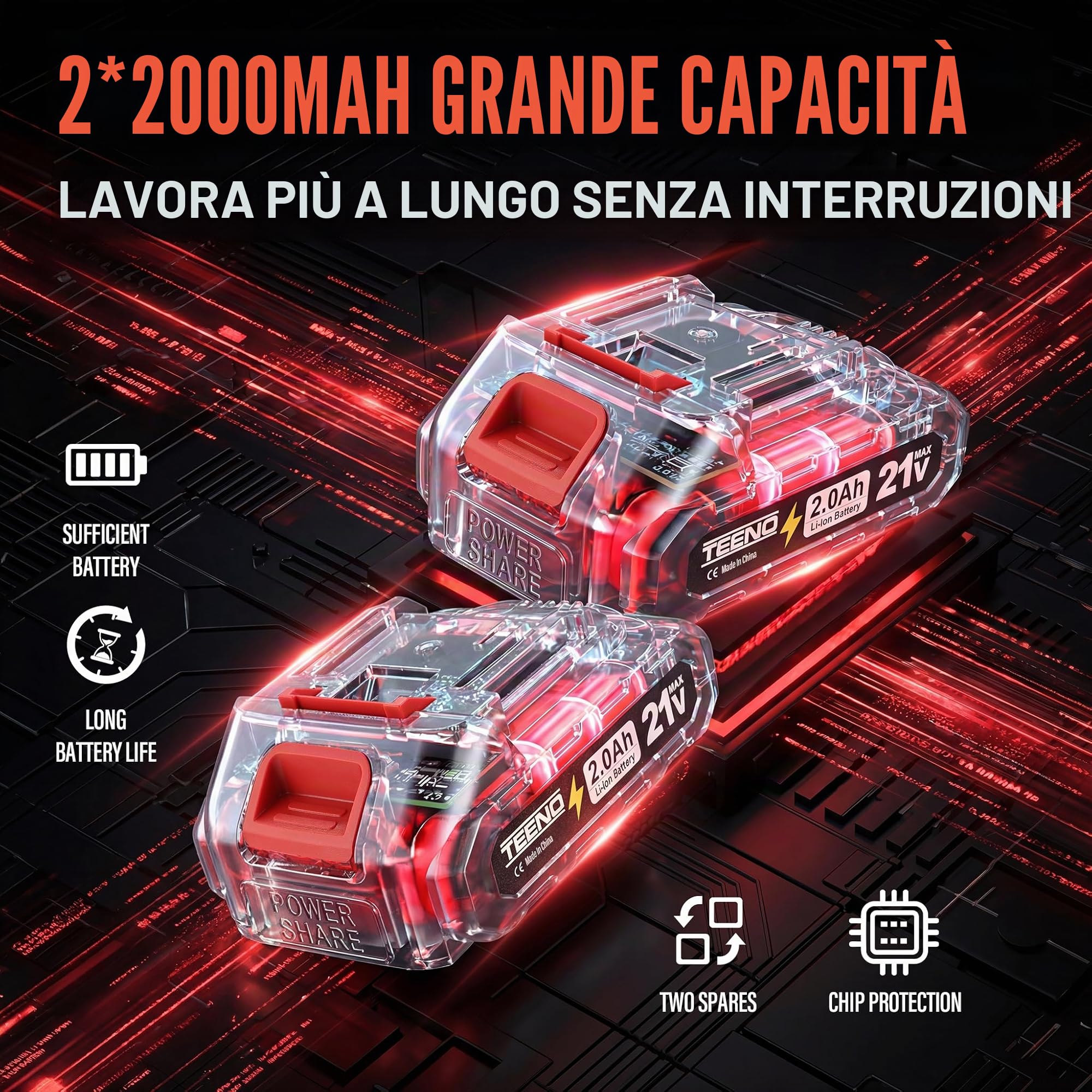 TEENO 2 in 1 Ventosa Vibrante per Piastrelle Senza Fili, Ventosa Elettrica per Piastrelle con 2 Batterie da 2Ah, 9 Velocità, 500 kg di Aspirazione, 12000 RPM di Vibrazione, Ventosa da 145mm+Scala+