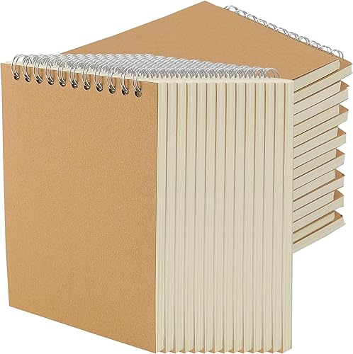 JOIKIT Paquete de 30 cuadernos de bocetos en espiral A6, 4 x 6 pulgadas, bloc de dibujo encuadernado en espiral, blocs de Steno en blanco, cuaderno