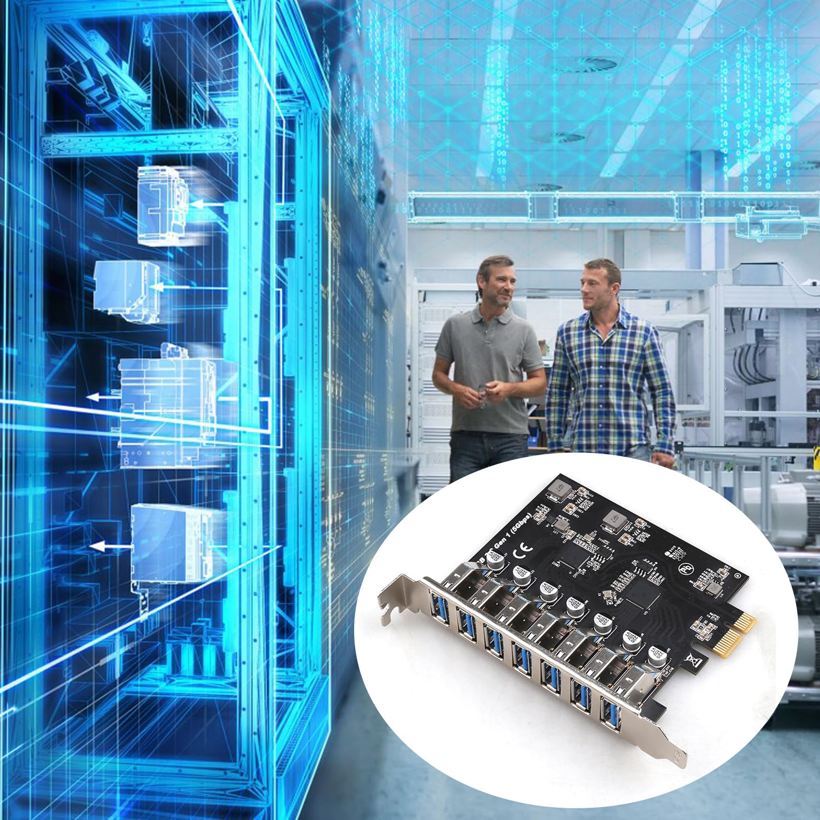 Aluminiowa karta USB PCIe bez podłączenia jednoczesne połączenie szybkość transmisji danych PCIe USB