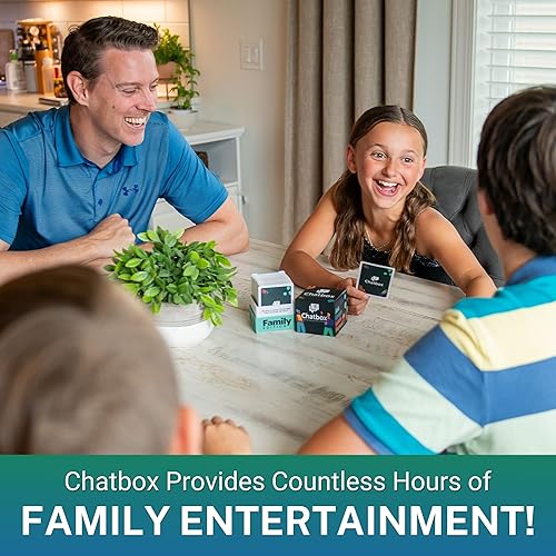 Miniatura 3 de Chatbox 200 tarjetas de inicio de conversación - Juegos familiares para niños y adultos - Divertidos juegos de viaje - Juego de cartas de fiesta -