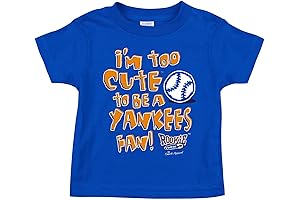 Too Cute to Be a Yankees Fan Baby Apparel for New York Baseball Fans (NB-7T)