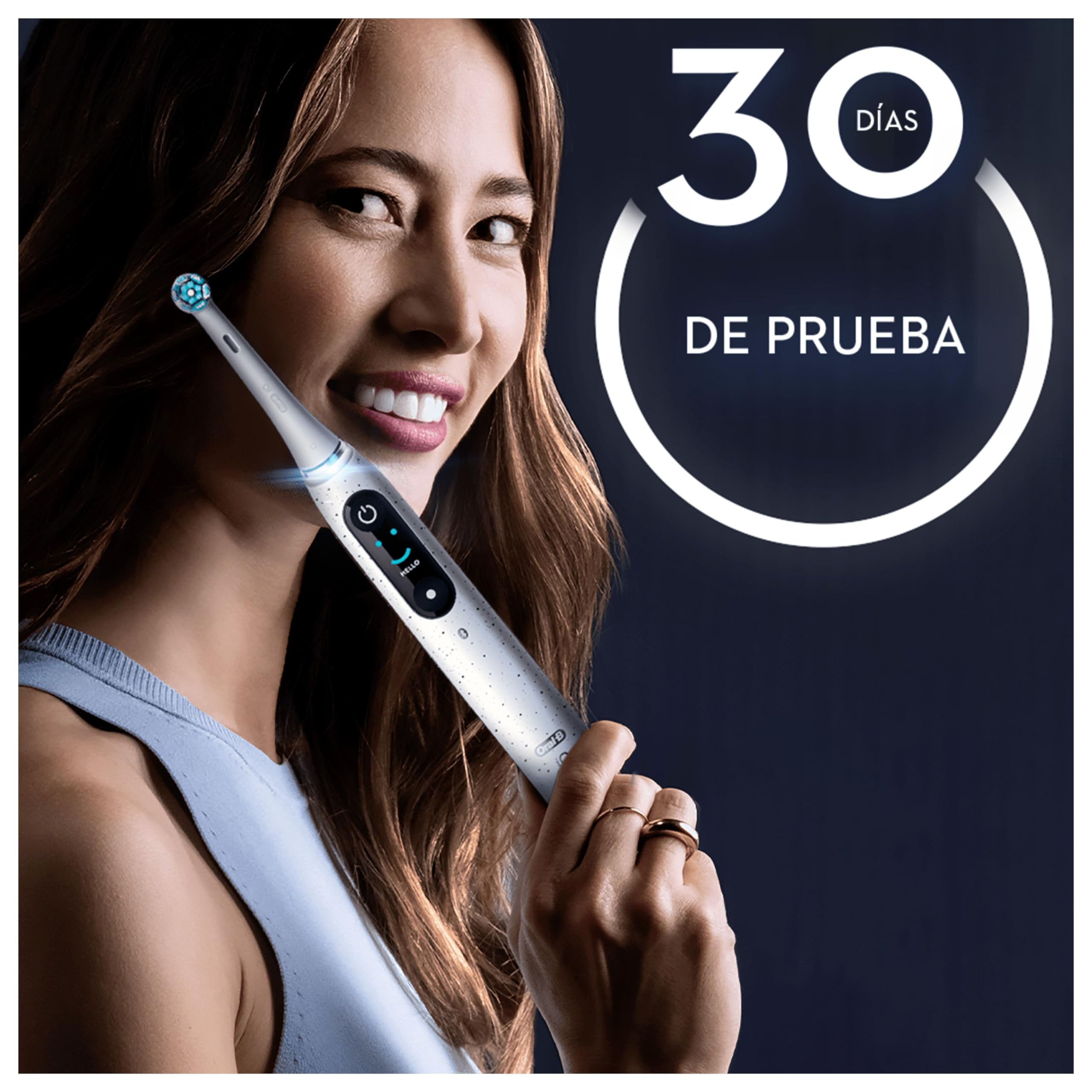 Oral-B iO 10 Cepillo de Dientes Eléctrico con 1 Cabezal, Negro - Cepillo Dental con 7 Modos de Cepillado, Sensor de Presión Y Carga Rápida, Estuche Cargador de Viaje, Diseñado por Braun
