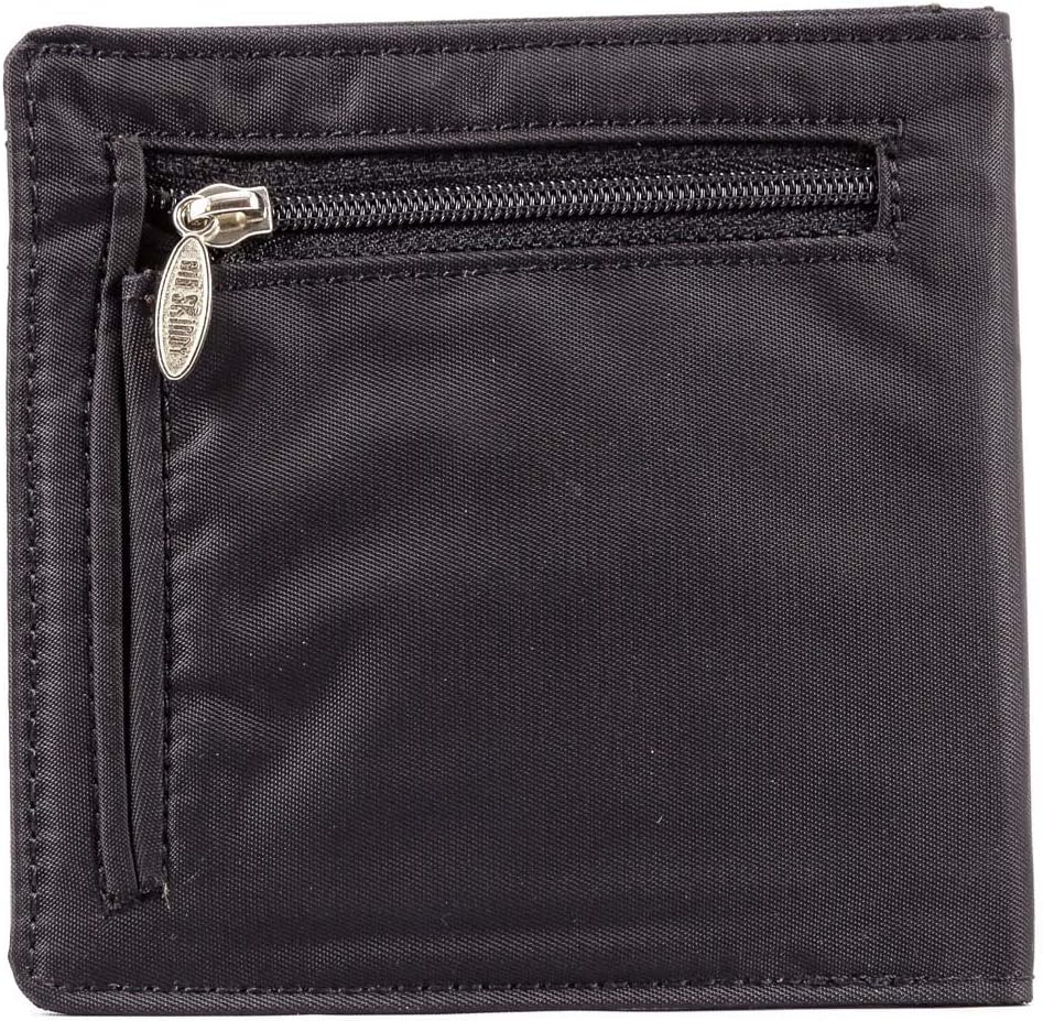 Big Skinny Men’s World BiFold Slim Wallet with Zippered Pocket, Holds