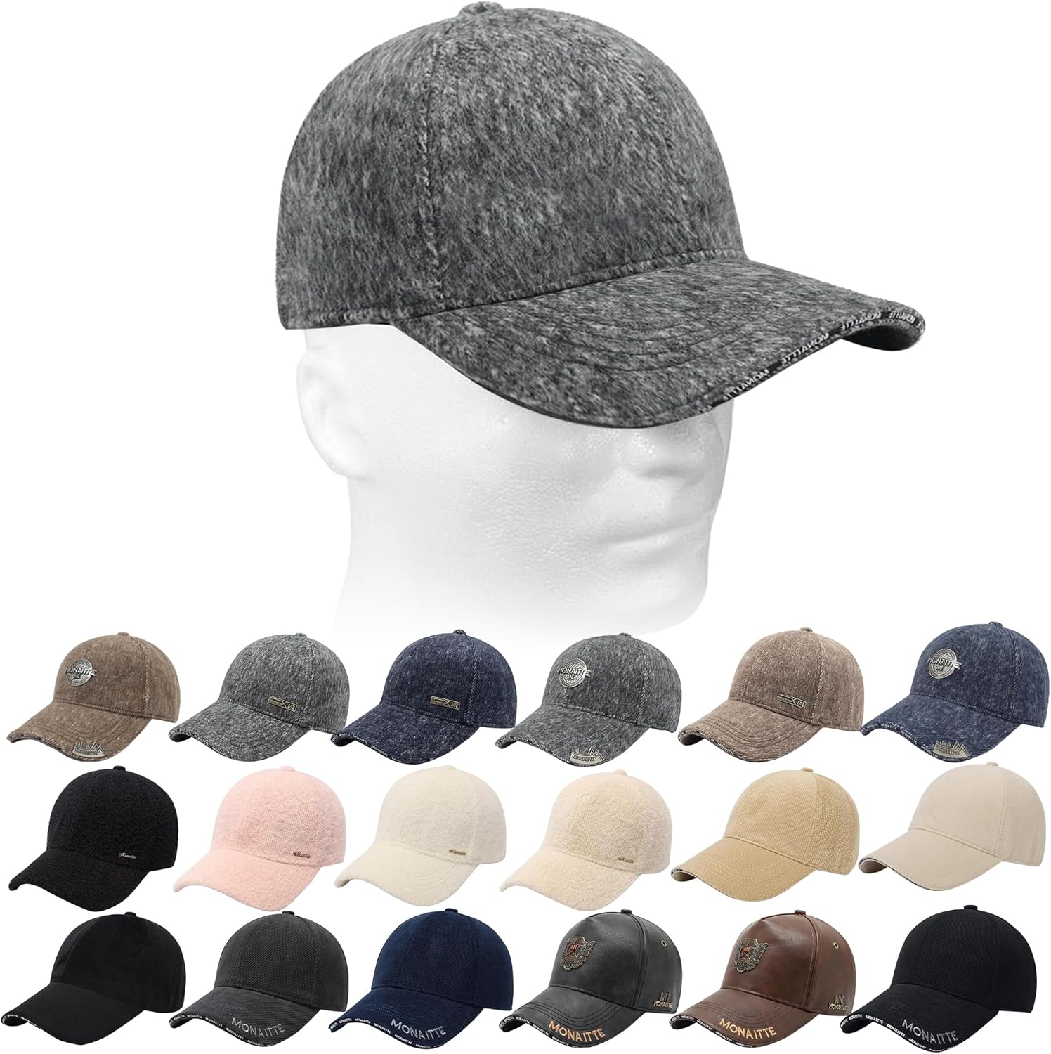 Winter Baseball Cap Metal Emblem Women Lamb Wool Warm Ball Caps Men Outdoor Hats Unisex Running Hiking Cold Weather
