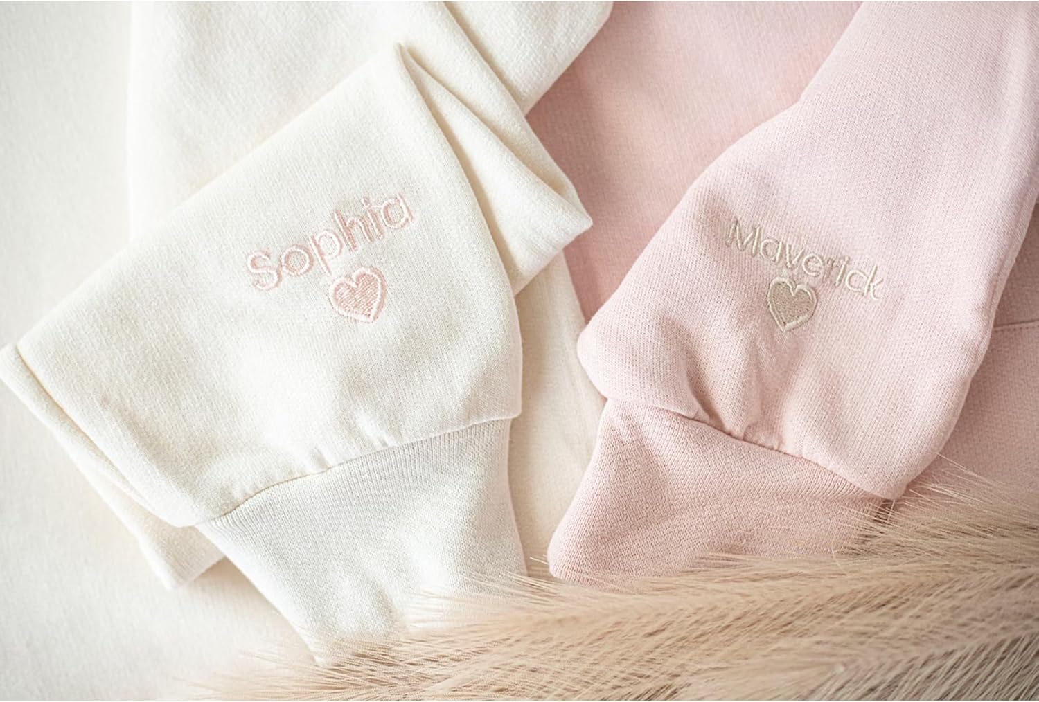 GODMERCH Custom Embroidered Roman Numeral Hoodies, Matching Hoodies For Couples, Custom Hoodie For Boyfriend With Initial Heart - Image 2