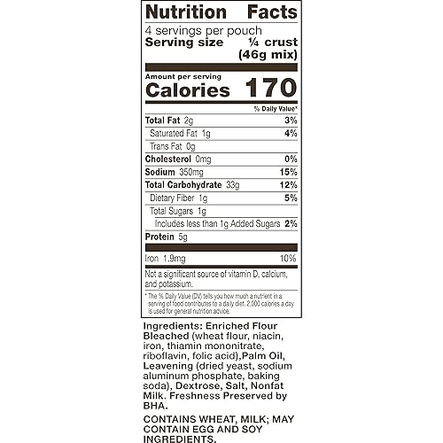 Miniatura 4 de Betty Crocker Mezcla de corteza de pizza, hace una corteza de 12 pulgadas, 6.5 onzas.