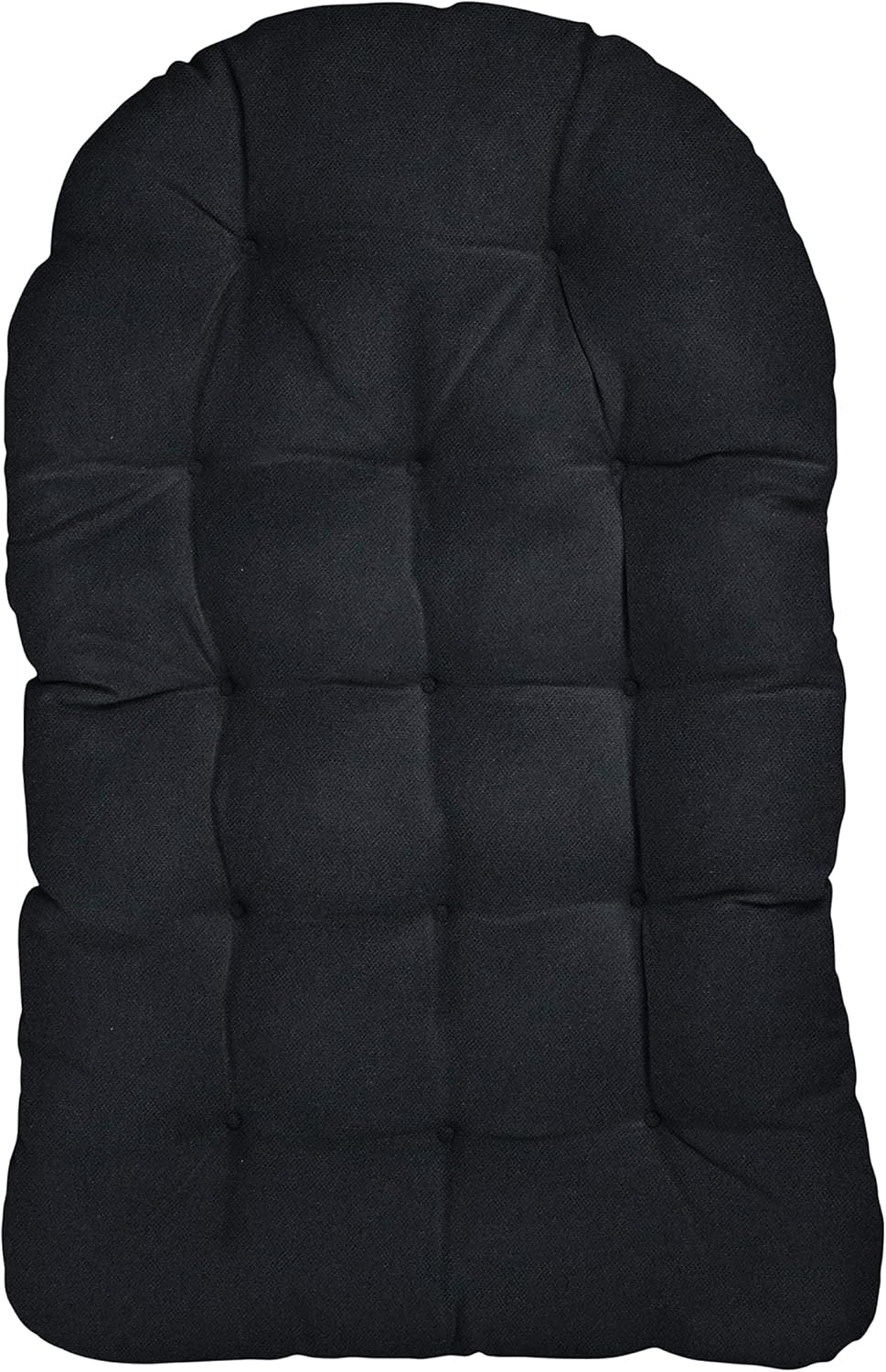 Sorra Home Egg Chair Cushion, 44 in x 27 in x 4 in, Black