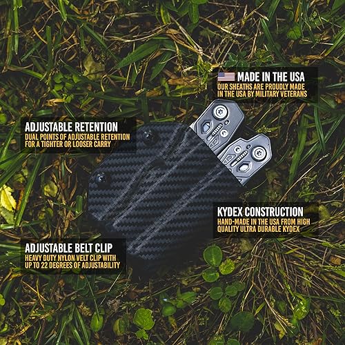 Miniatura 2 de Clip & Carry Kydex - Funda multiherramienta para Gerber TRUSS, fabricada en Estados Unidos, funda para múltiples herramientas, color negro