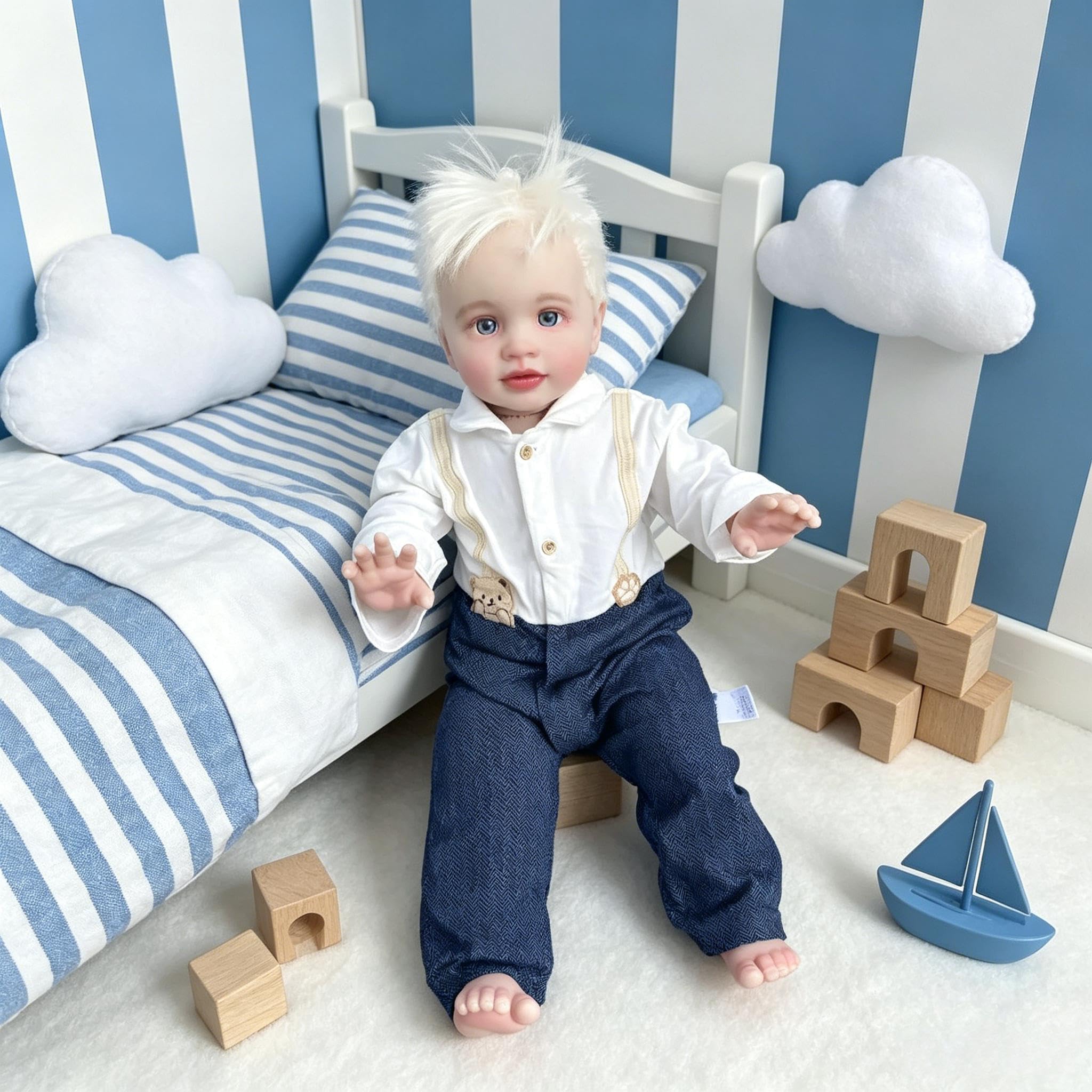 Realistische Reborn Kleinkind Puppen Pippa 26 Zoll 66 cm große Größe Lebensechte Reborn Babypuppen Tuch Körper Lebhafte Kleinkind Puppe Silikon Babypuppe für Kinder Geschenk