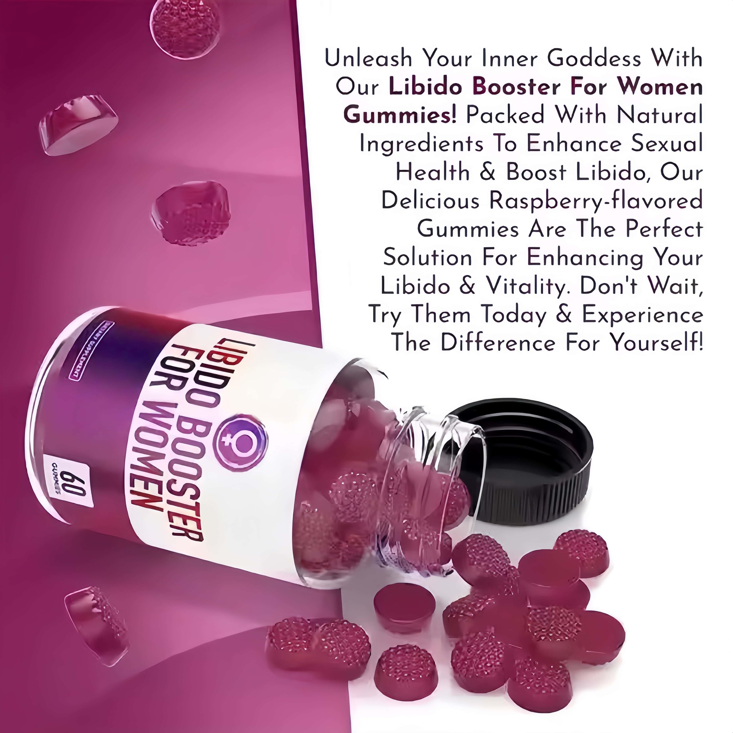 Potenciador de la libido femenina para mujeres - Emoción, Pasión, Deseo - Reduce la sequedad, alivia el estrés, equilibra la energía