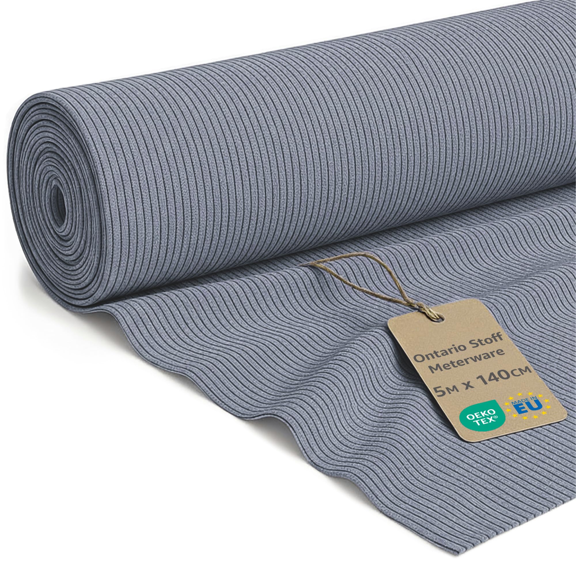Tela de pana para Tapizar Tela a Metro Tapicería para Sofá - 5 m x 140 cm Tejido Antiarañazos por Metros para Revestimiento Diván Sillón Material Profesional Oeko-Tex Color Vaquero