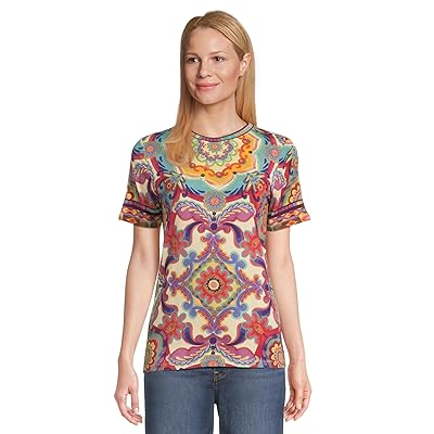 Johnny Was The Janie Favorite Favorite Short Sleeve Crew Neck Women