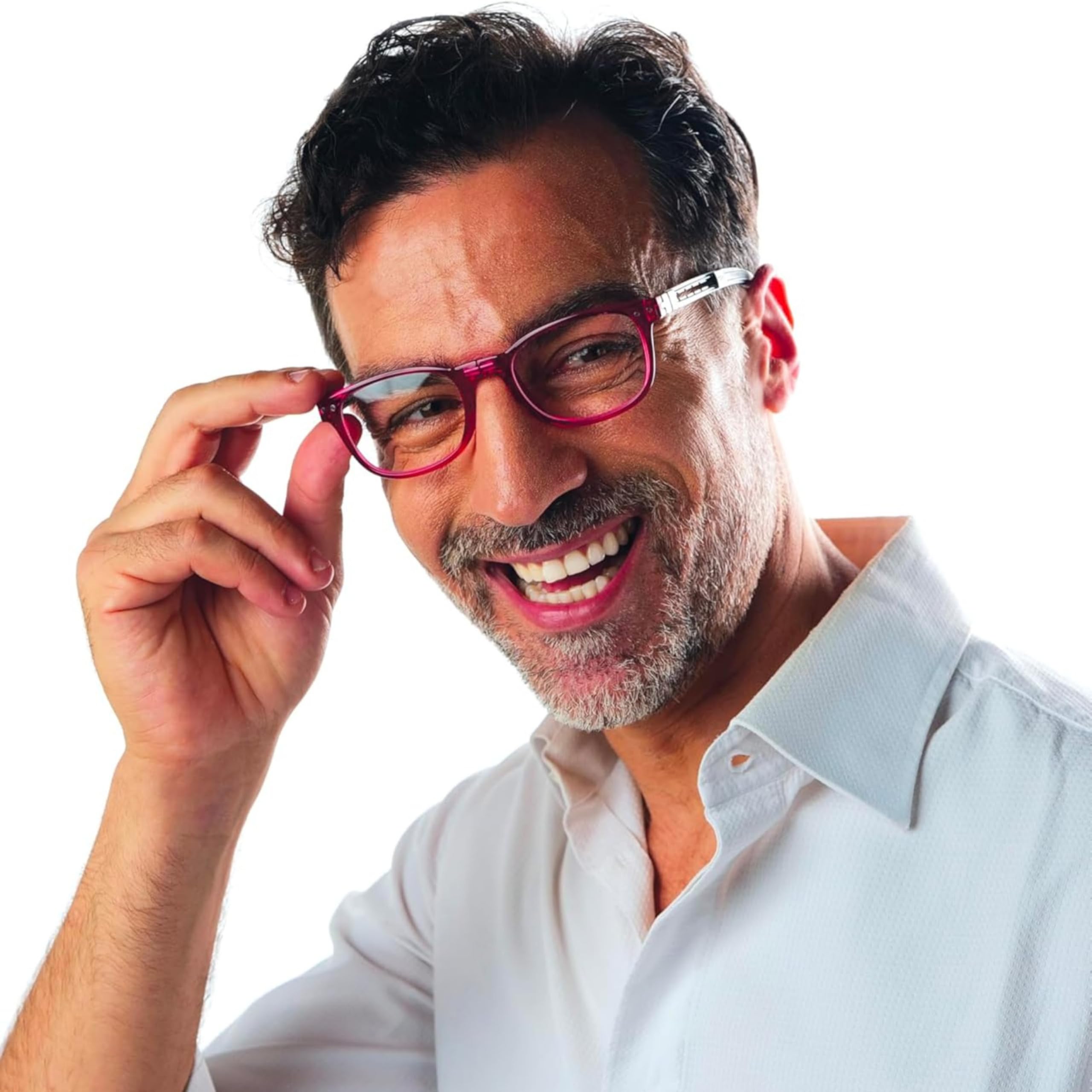 CliC Eyewear - Tube Executive - Moka (+3) - Occhiali da lettura con calamita flessibili - Occhiali da lettura uomo/donna - Con Calamita
