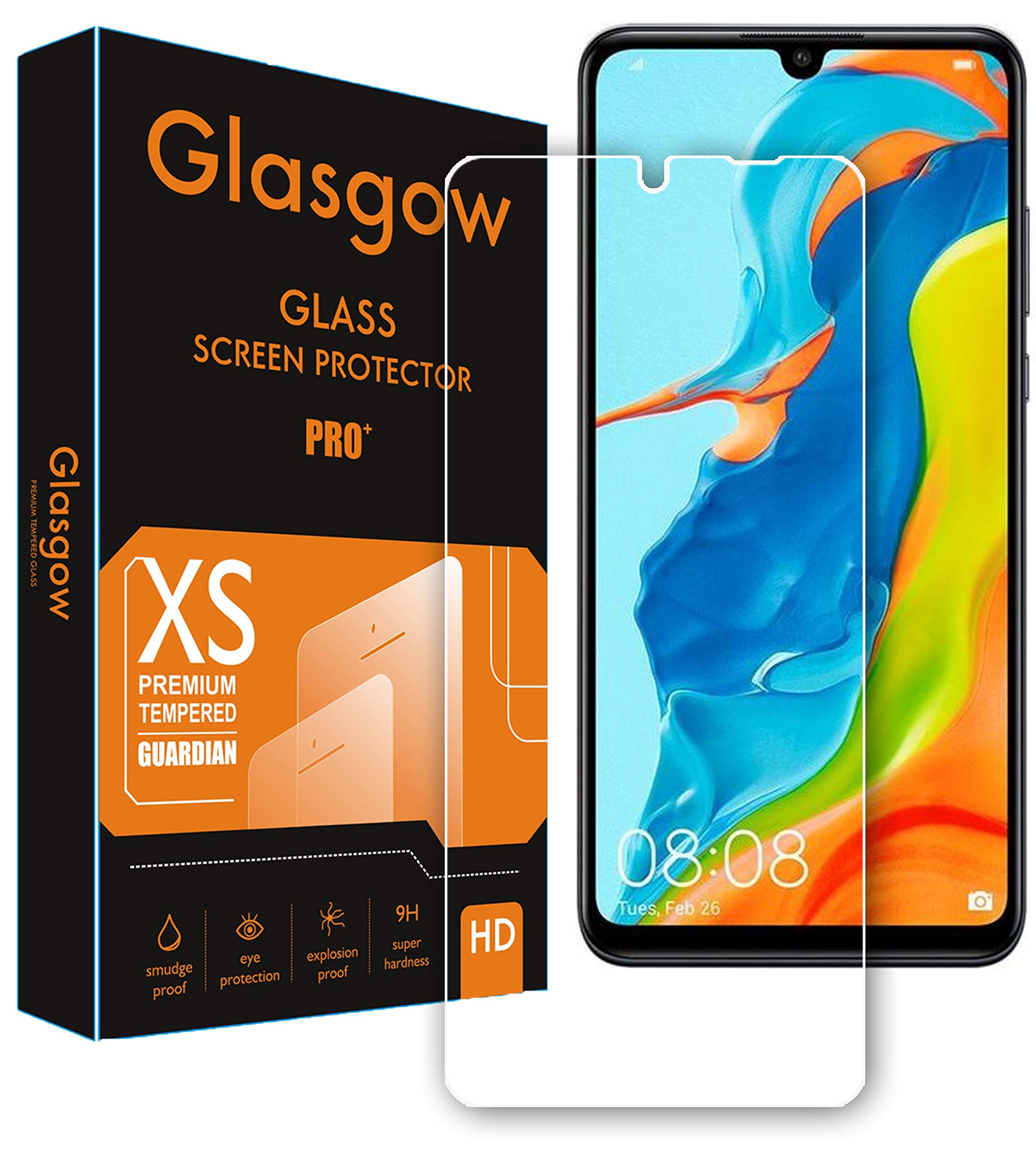 Glasgow |For Huawei Honor P30 Lite | Tempered Glass Screen Protector Guard | Bubble Free Installation | Gorilla (B082X89KWF) Amazon Price History, Amazon Price Tracker