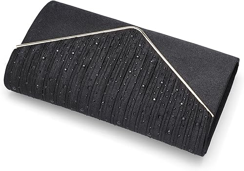 Miniatura 4 de Bolsos de mano para mujer bolsos de noche y bolsos de mano para mujer bolsos de noche y bolsos de mano de noche A4-negro, A4-champán, A4-azul