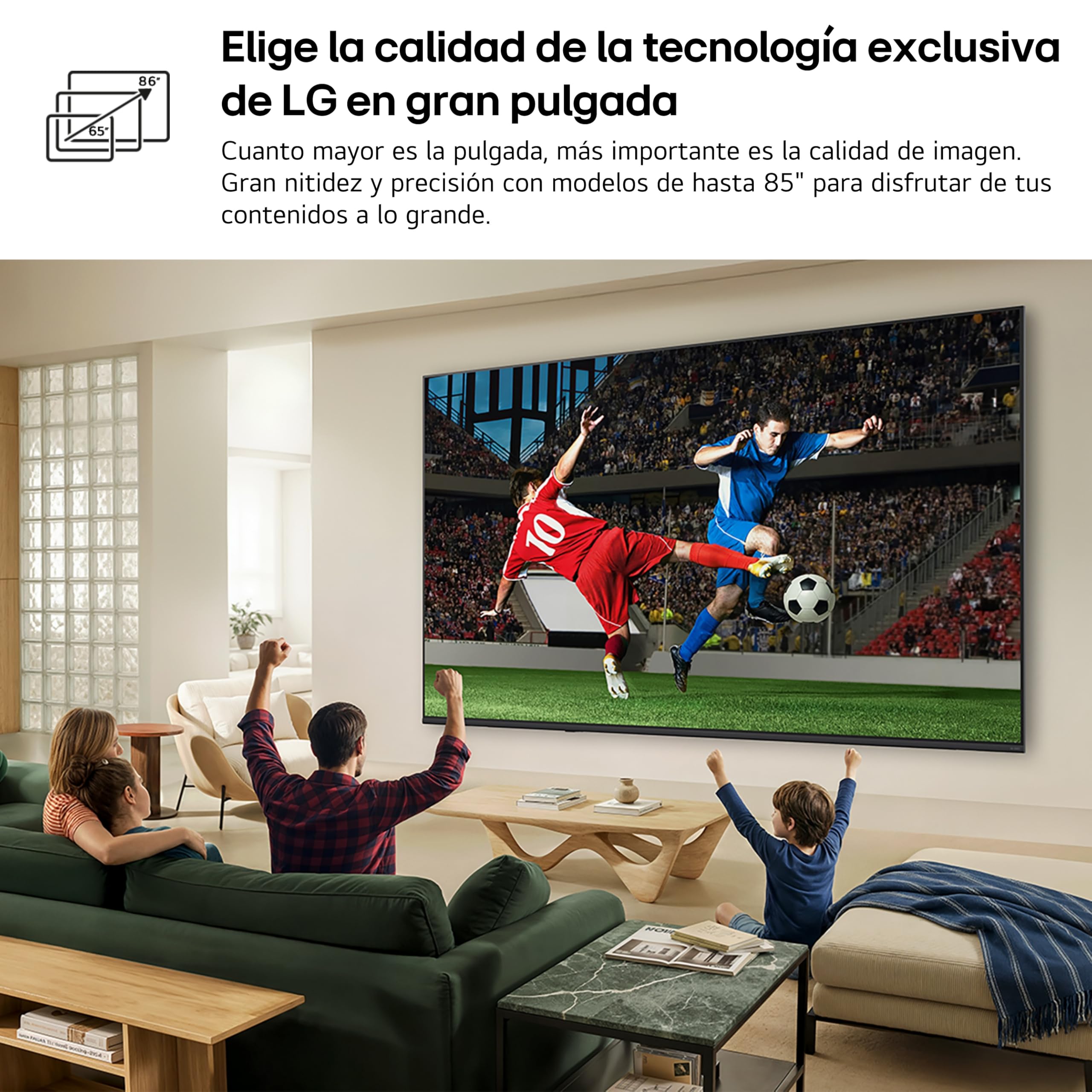 LG 43QNED70B6C - TV 43", QNED MiniLED, 4K AI, Smart TV, WebOS 25, Sin Reflejos al 94%, Procesador Alpha 5 Gen7 AI, 120Hz, Super Upscaling, HDR10 y Dolby Digital Plus, Alexa/Google Assistant, Negro