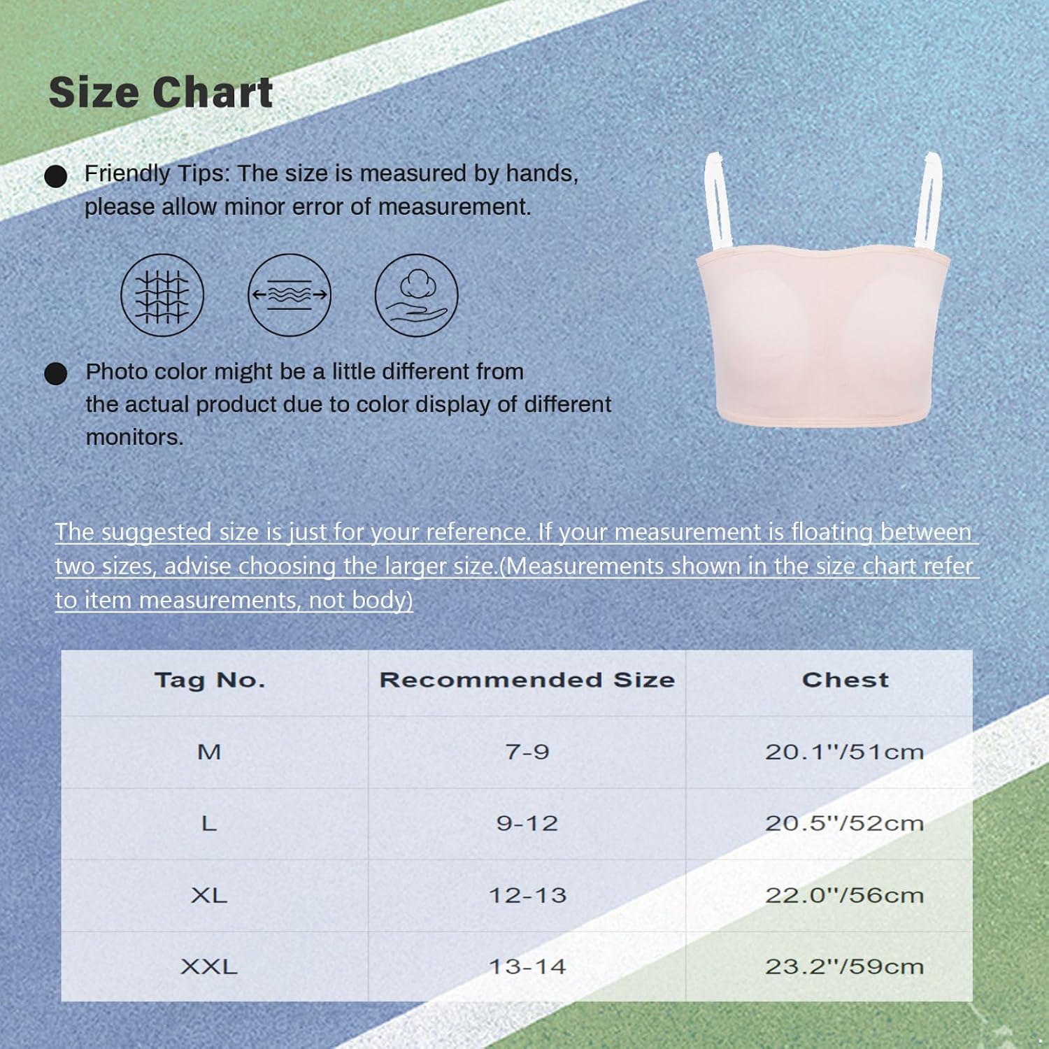 Kids Girls Yoga Bra Sport Tube Top with Adjustable Clear Straps Sports Vest Padded Training Bras