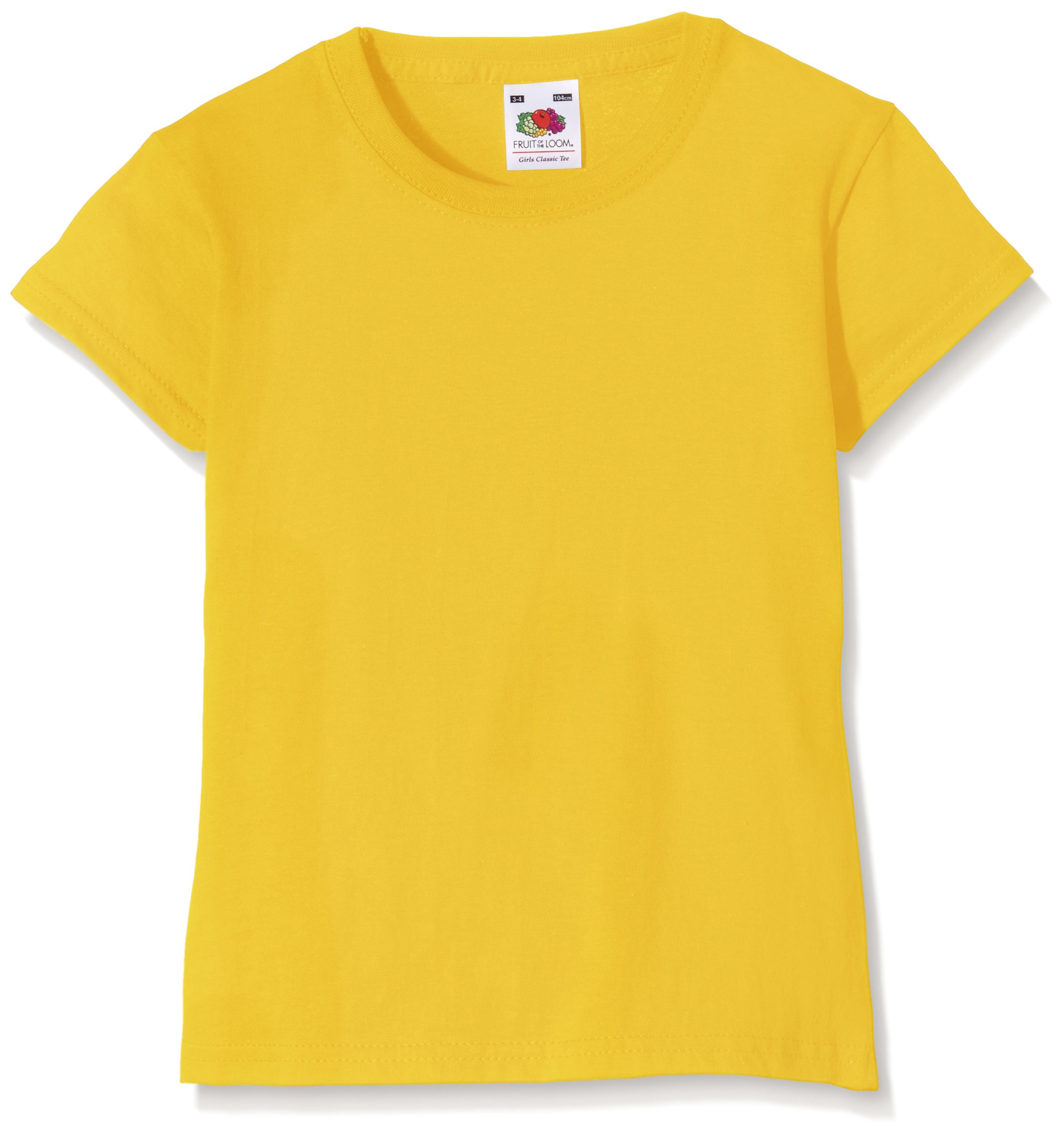 Fruit Of The Loom Kids Iconic T-Shirt Enfant Taille 104-164 Cm (1 Ou Lot De 5), Rouge, 152
