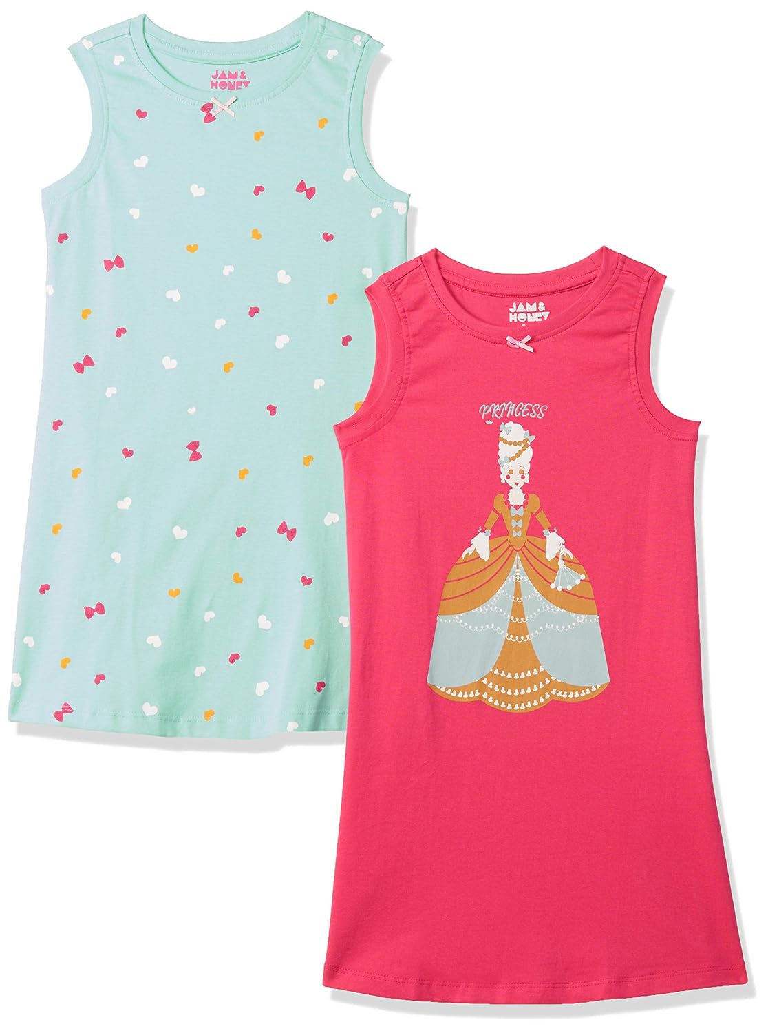 Amazon Brand – Jam & Honey Girls Dress | 100% Cotton Printed | Sleeveless & Full Sleeves Knee Length Dresses for Girls offers donot miss Amazon Brand – Jam & Honey Girls Dress | 100% Cotton Printed | Sleeveless & Full Sleeves Knee Length Dresses for Girls offers donot miss