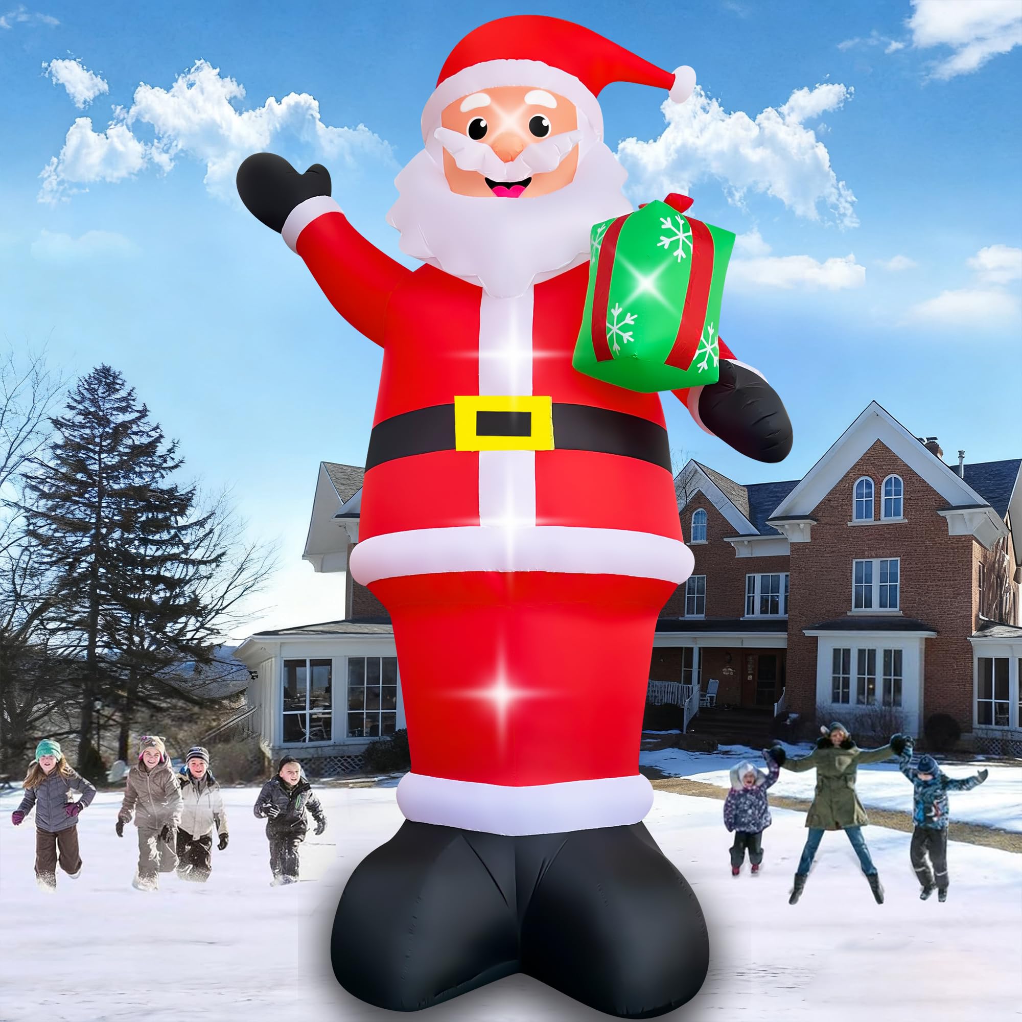 Photo 1 of **DIRTY**
SEASONBLOW 20.6 FT Giant Christmas Inflatables Santa Claus Outdoor Decorations,