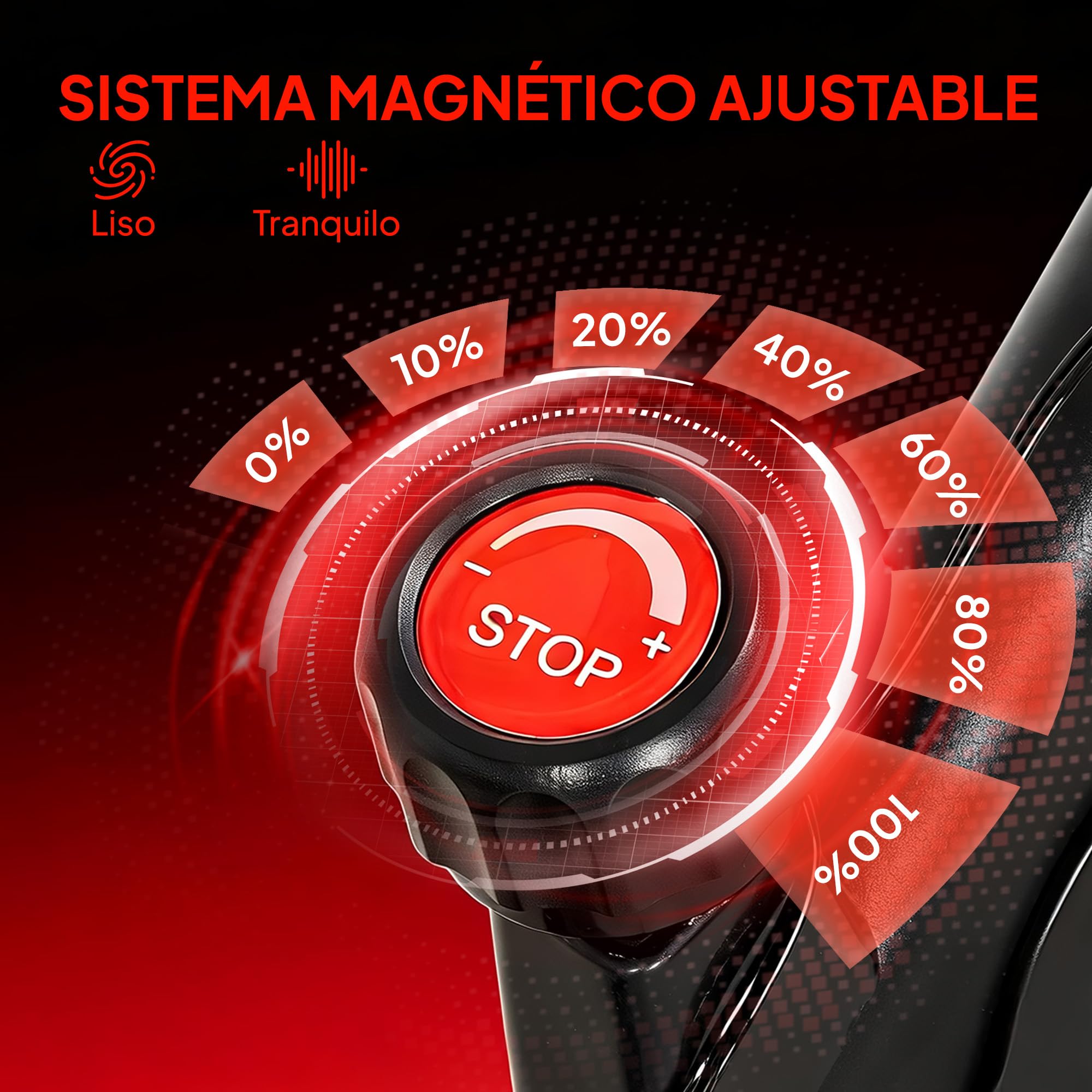 SPORTNOW Bicicleta Estática en Casa con Resistencia Magnética Regulable | Silenciosa, Pantalla LCD, Volante, Asiento y Manillar Ajustables, Ruedas, Soporte para Tablet, Carga 120 kg