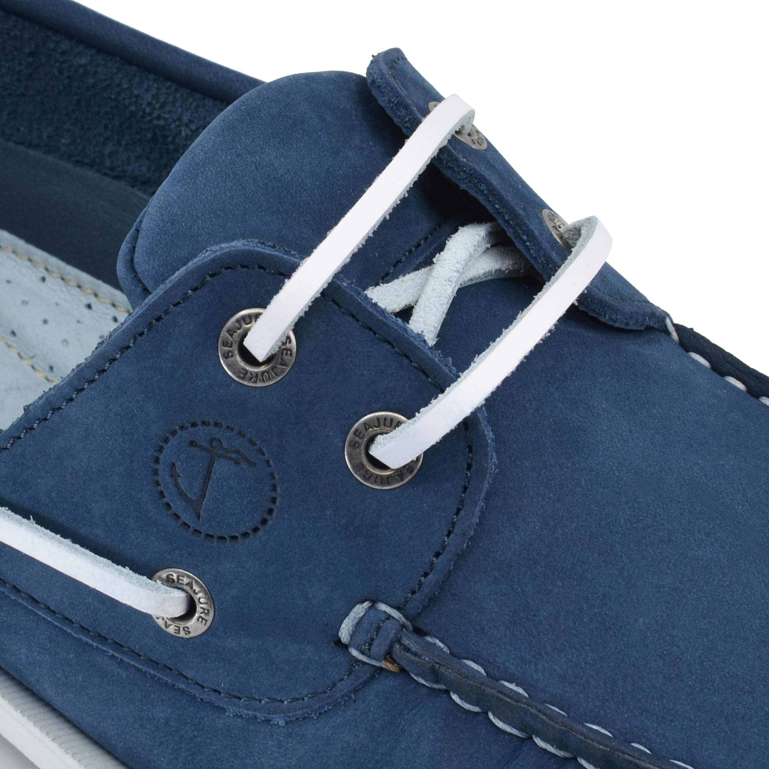 Seajure Damen Bootsschuhe Trebaluger Blaues Nubukleder