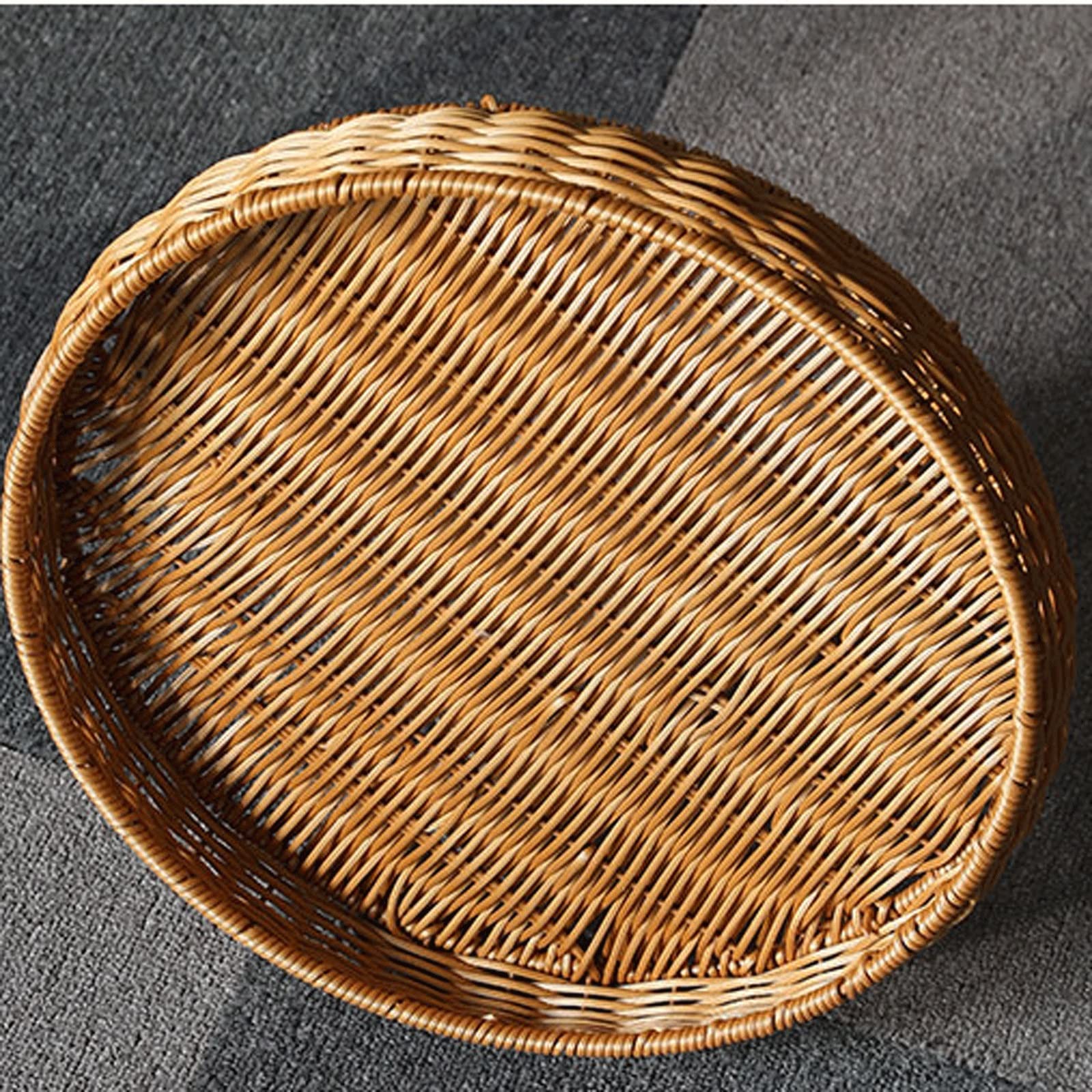 Foodservice Vassoio Vassoi da porzione Vassoi rotondi Vassoi di frutta Vassoi multiuso Perfetto for tavolini da caffè Ristorante Cucina Servire Food Home Decor per Feste, Tavolo, Cucina ( Size : B )
