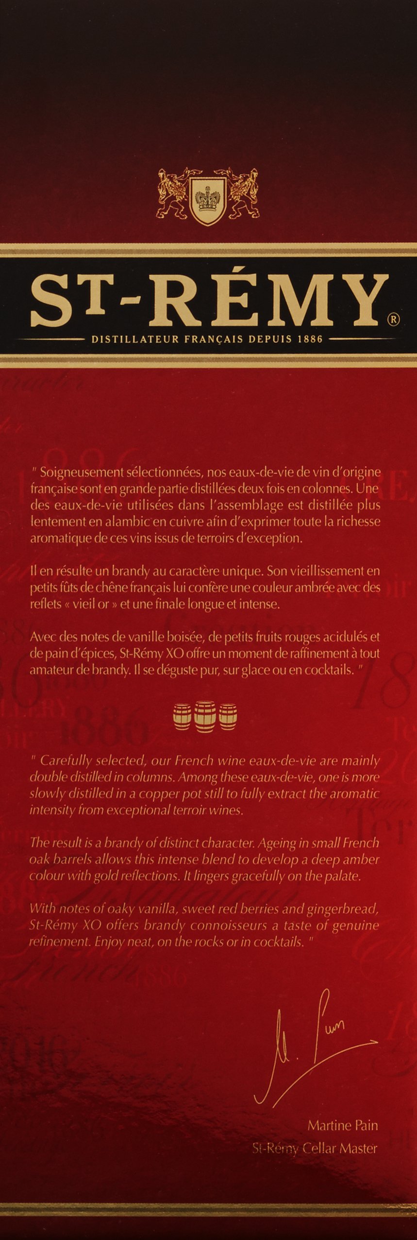 St Remy Brandy XO 40 prozent (1 x 1 l)