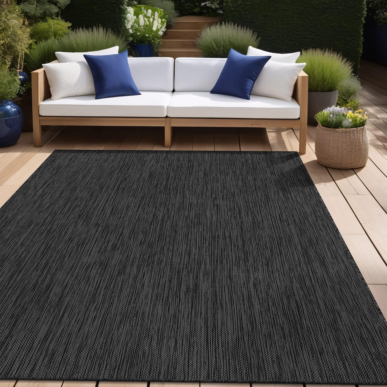 Amazon.com: Beverly Rug Indoor Outdoor Rug 8x10, Washable Outside ...