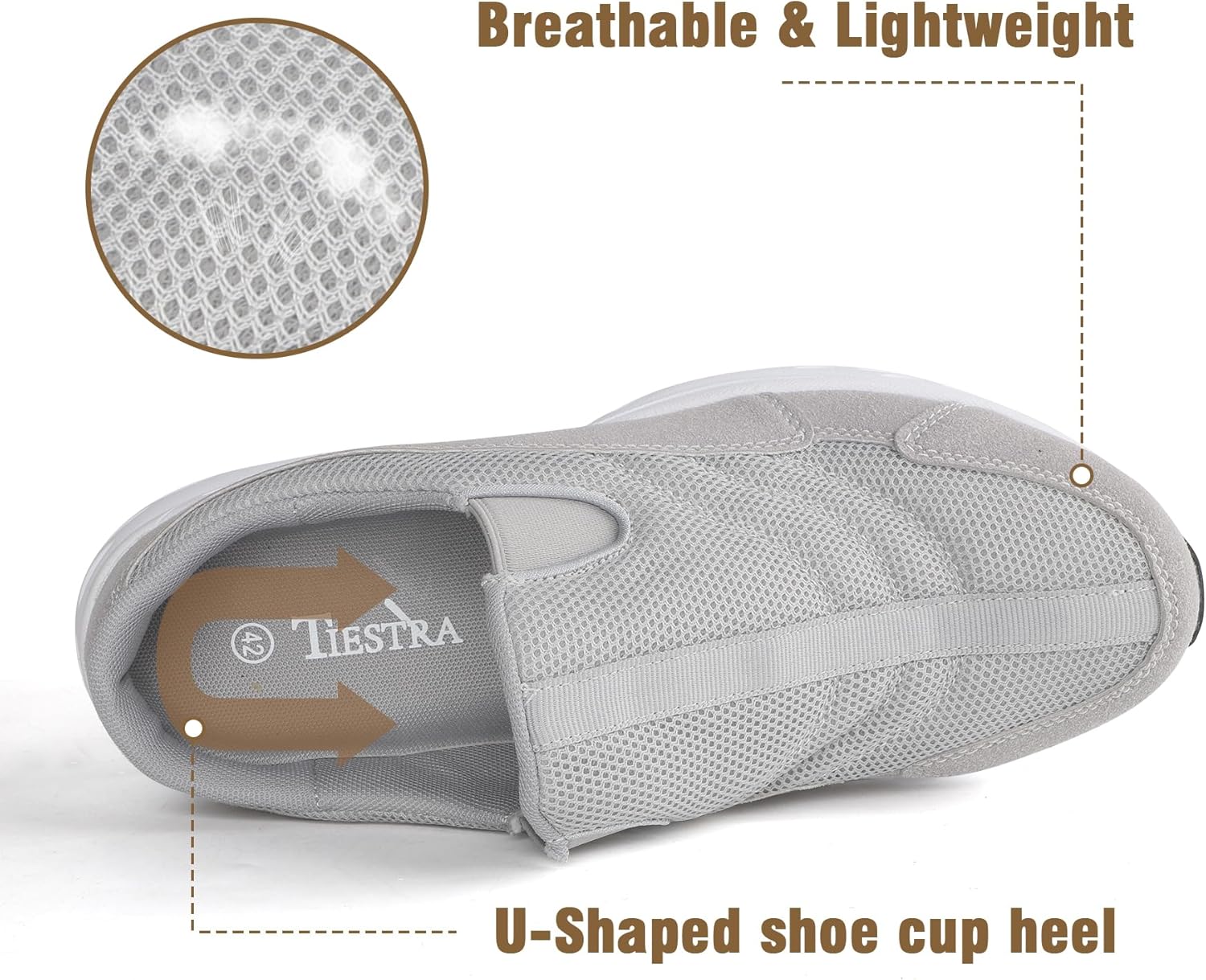 Men's Slip-On Mules | Indoor/Outdoor All Seasons Wide Slippers | Open Back Sneakers & House Shoes | Comfortable Closed-Toe Garden Clogs | Lightweight Breathable Walking Casual Loafers - Image 3