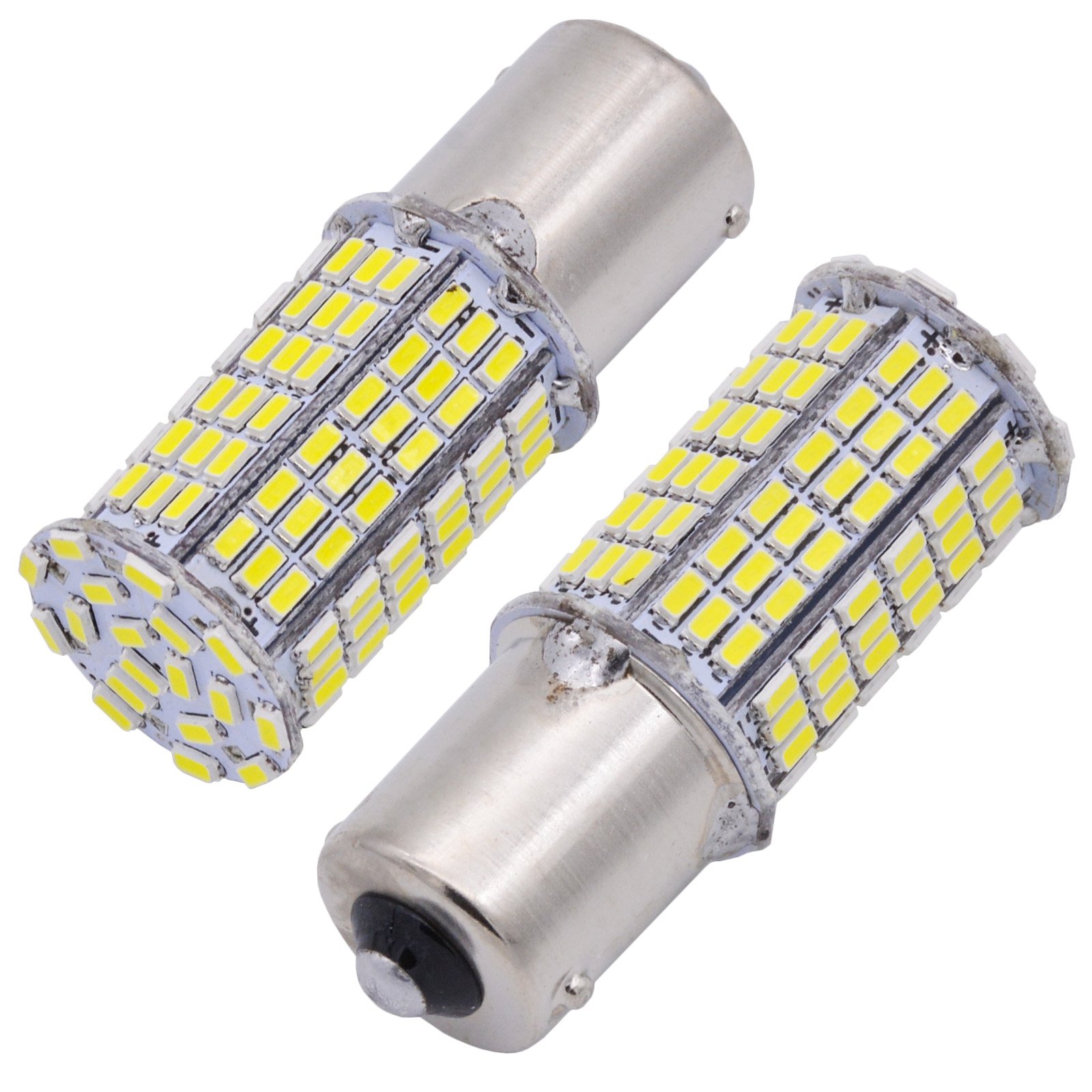 KATUR 1500 Lúmenes Super Blanco 1156 BA15S 1141 1003 7506 3014 114SMD Bombilla LED CanBus Erro Libre Señal de Giro Respaldo Revés Freno Cola Luz RV 12V 9W Paquete de 10