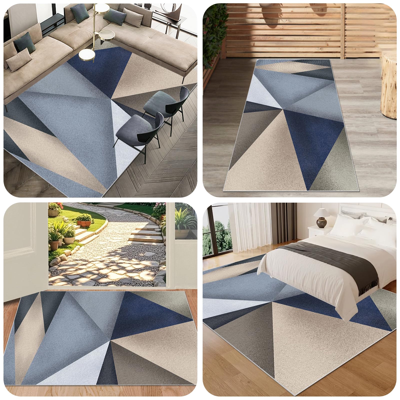 Tappeto Salvapavimento Antiscivolo, Tappeto Sedia Ufficio Gaming, Tappetino Protettivo per Sedia da Ufficio, Poliestere 4mm, Tappetino Pavimenti per Parquet e Piastrelle 150 x 210 cm