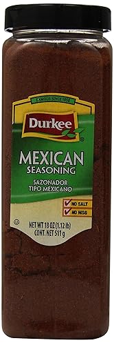 Durkee Condimento mexicano 100% sin sal, 18 onzas
