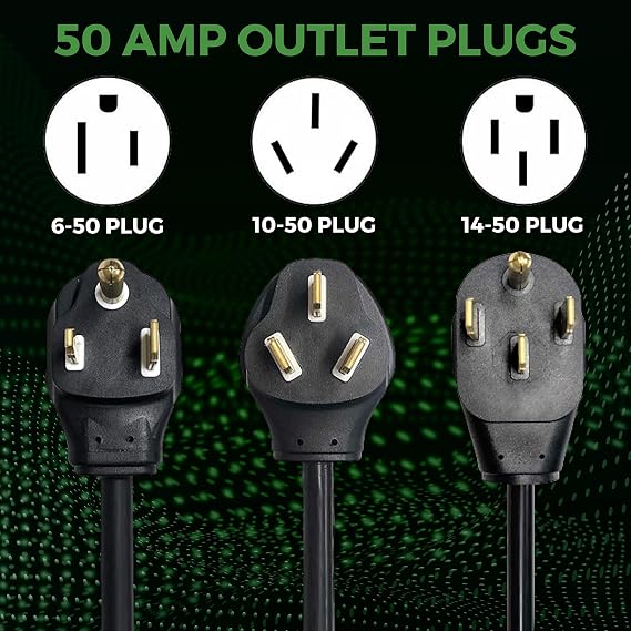 PRIMECOM 50 Amp Level-2 EV Wall Charger Station 220 Volt for TESLA, Volkswagen ID4, Mustang Mach-E, Ford F150, Audi ETron, Toyota RAV4, Kia EV6, Hyundai IONIQ 5, Polestar, Rivian (25 Feet, NEMA 6-50P)