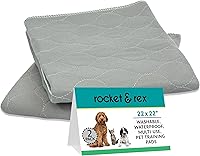 Vista 32 de rocket & rex Almohadilla antideslizante lavable para orina de perros, impermeable y reutilizable para entrenamiento de orinal, parto, viajes, forro