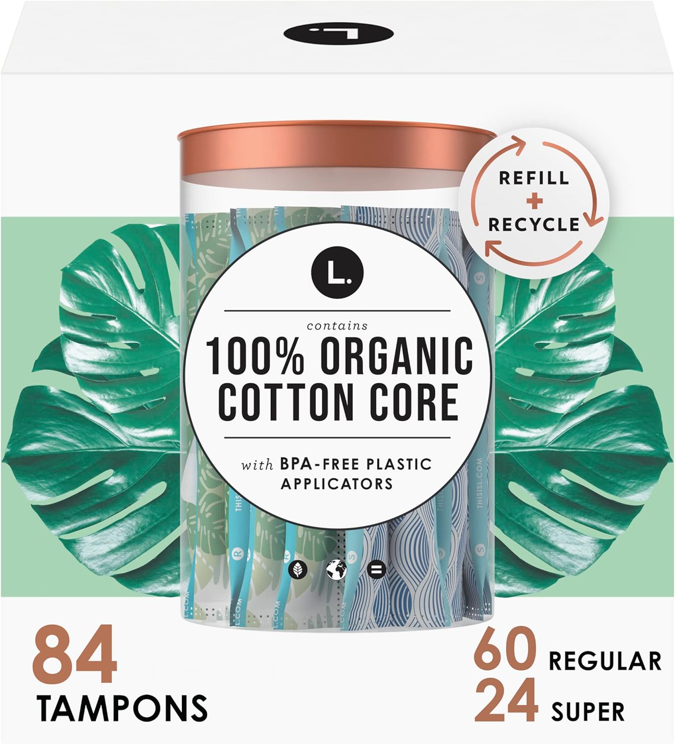 L. Organic Cotton Tampons Multipack Regular + Super 42