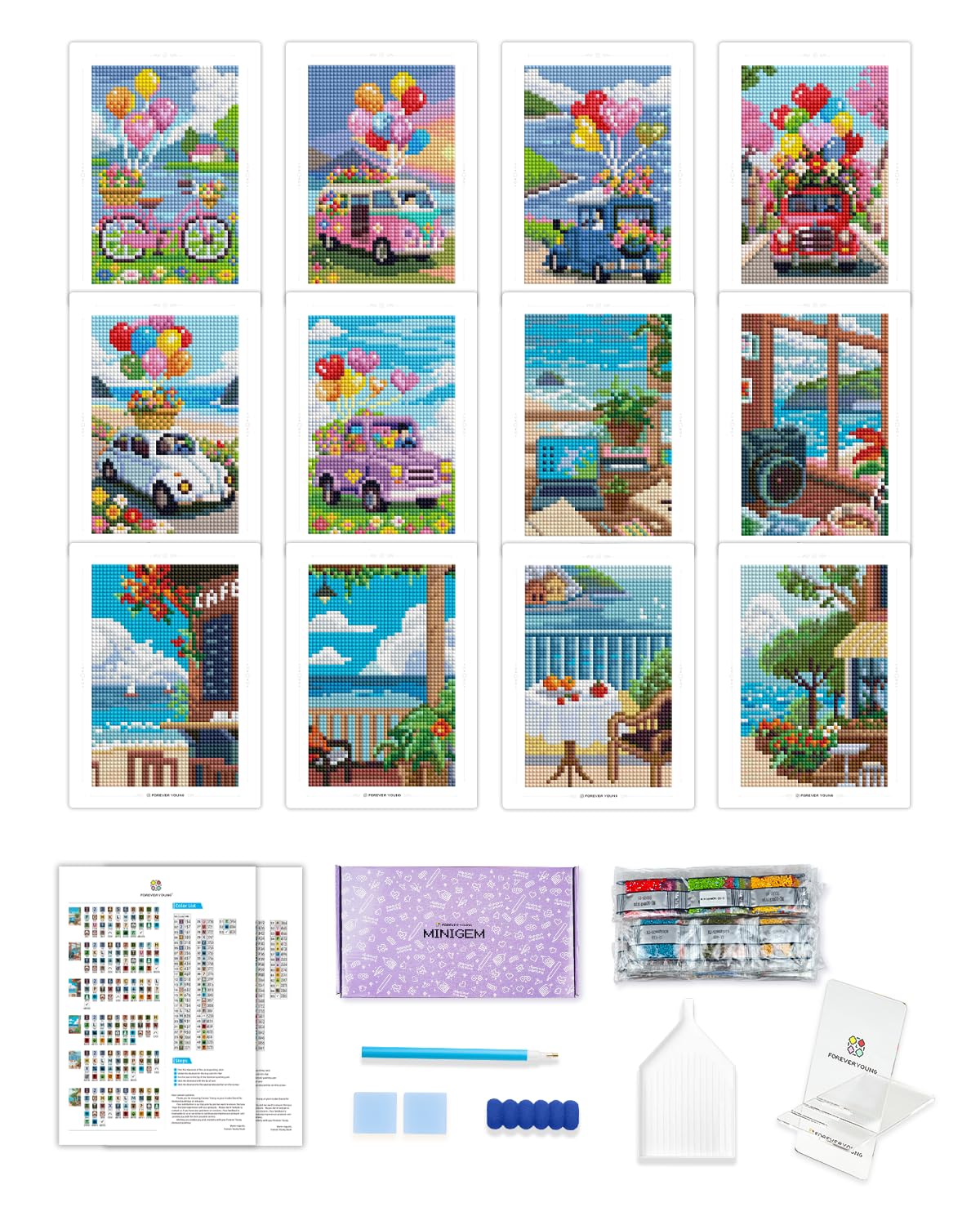 Amazon.co.jp: Foreveryoung Minigem スモールダイヤモンドアート