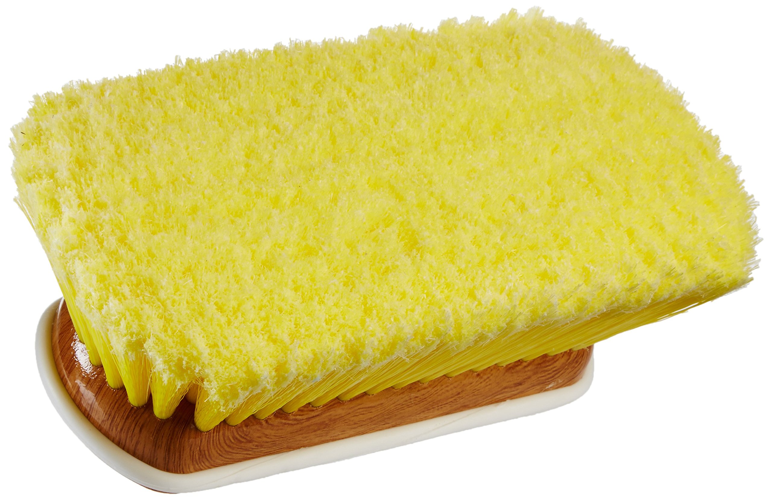 STAR BRITE 478087, Star Brite Premium 20 cm Spazzola di Legno Sintetico con Paracolpi-Soft Wash Unisex-Adulto, Marrone, 25cm