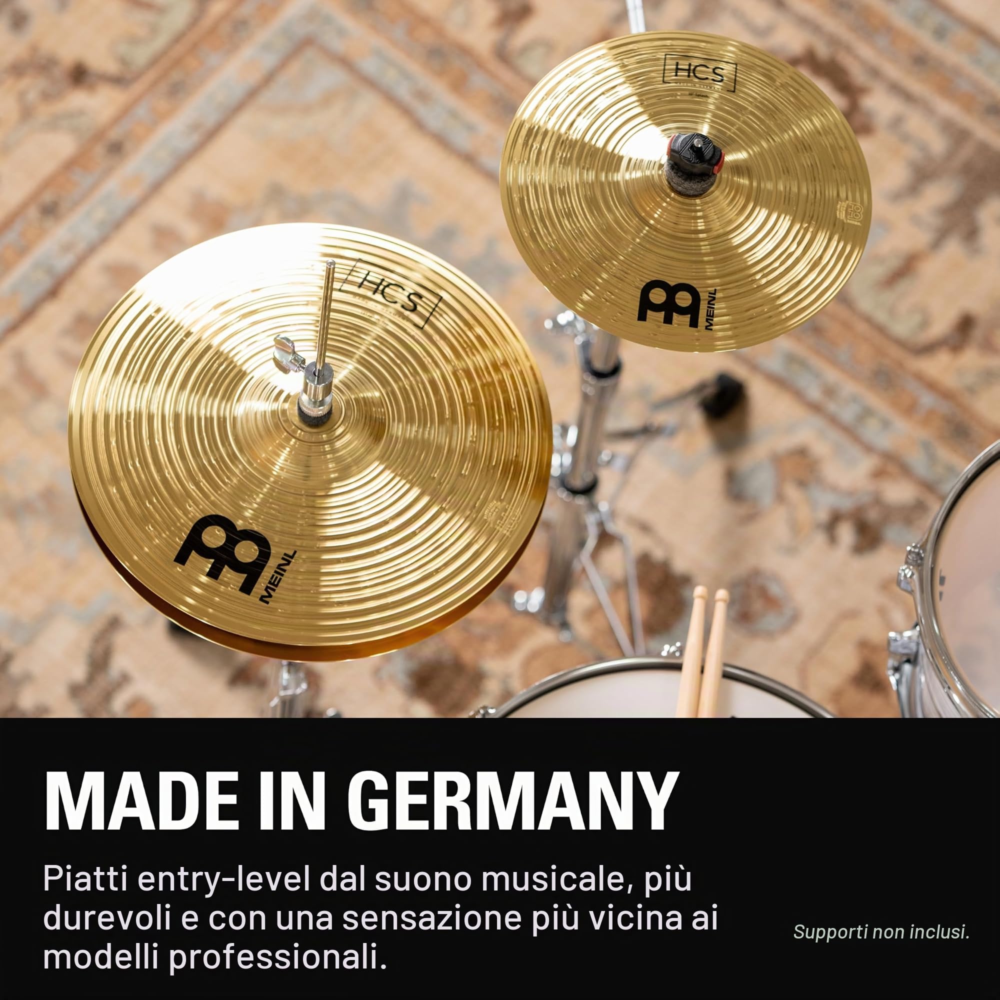 Meinl Cymbals HCS1314+10S+TX5AW Set Piatti Hi-Hat e Crash con Splash 10"
