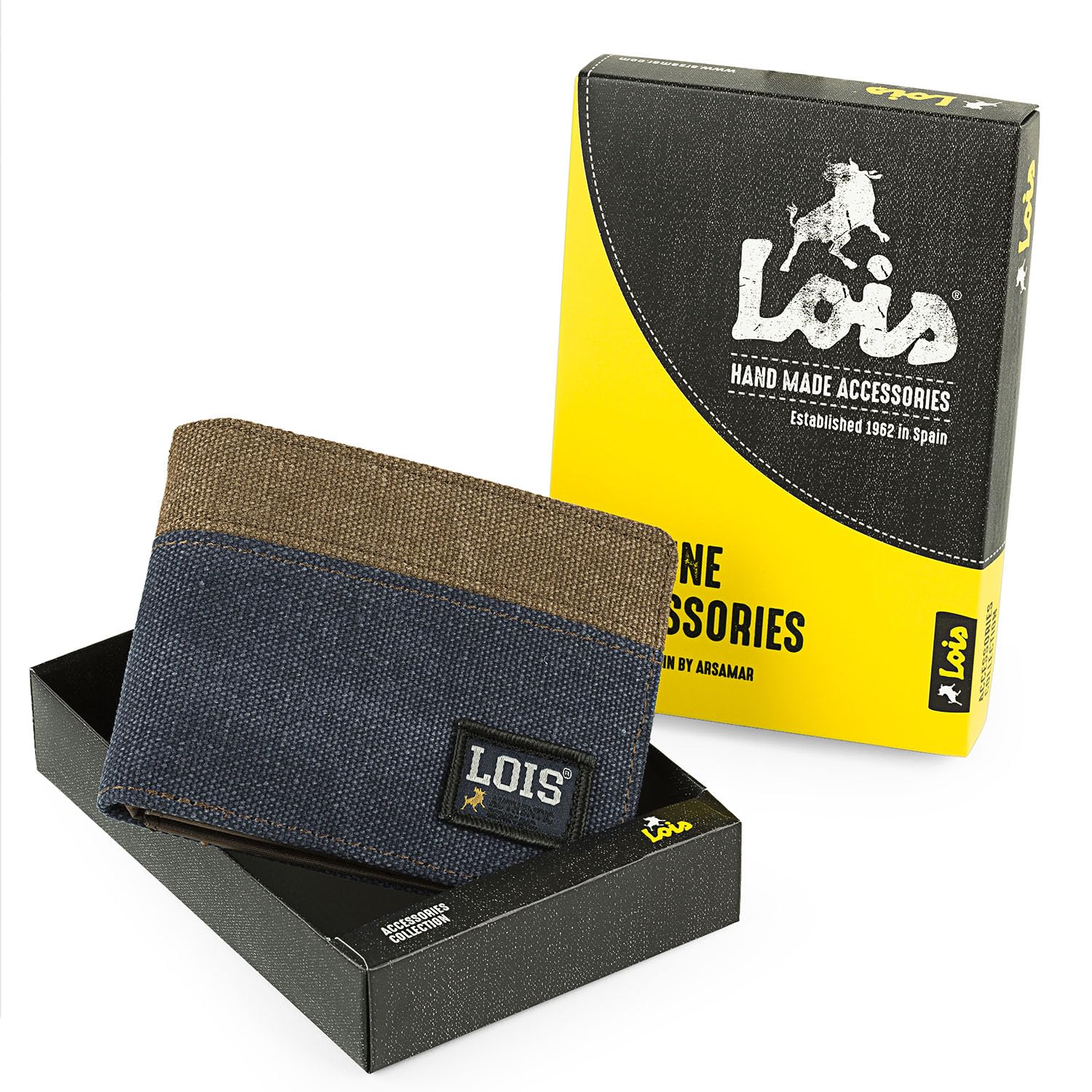 Lois Cartera Juvenil Polipiel Nylon Resistente Chico Deporte Casual Bolsillo Monedero Cremallera