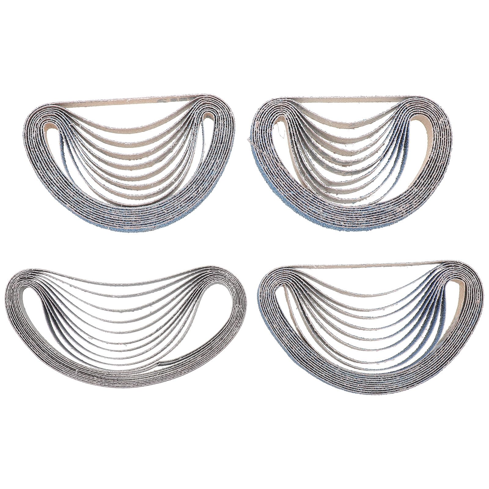 40 Bandas de Lijado Grano 40/60/80/120 para Acero Inoxidable y Otros Materiales Tela y Piedra Arenisca, Uso Versátil en Reparación Automotriz E Industrial